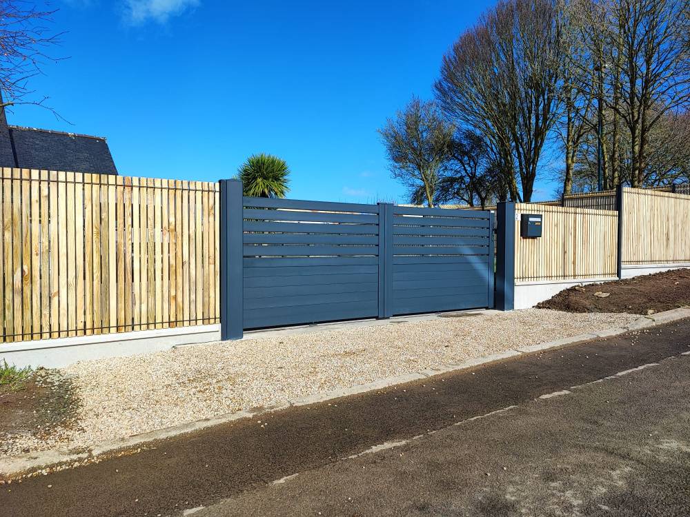 Pose d'un portail Hermès aluminium électrique Lançon-de-Provence 13680