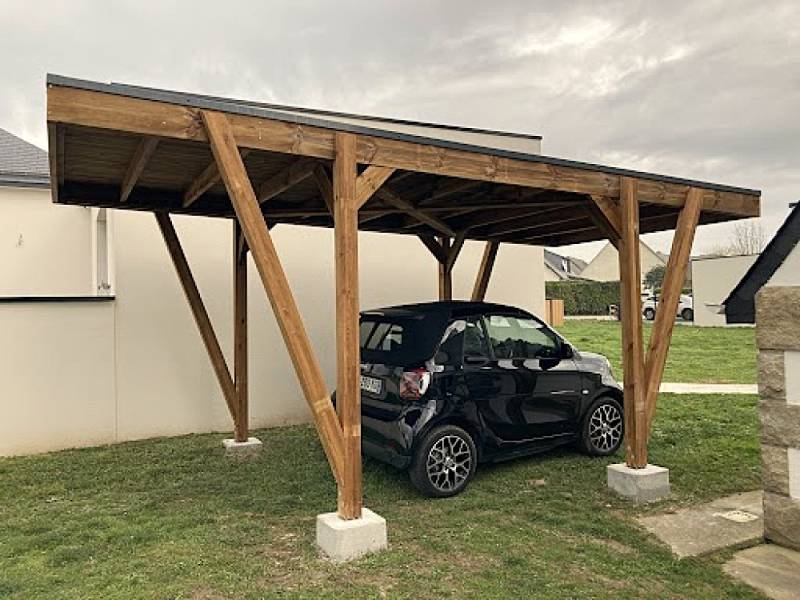 Installer un carport en bois naturel pour un abri esthétique, écologique et parfaitement intégré dans votre jardin provençal à Venelles