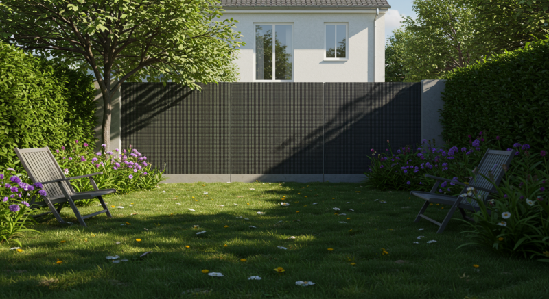 Pose de clôture occultante et phonique grande hauteur pour une intimité totale : préservez votre vie privée grâce à nos parois pleines opaques contre le vis-à-vis