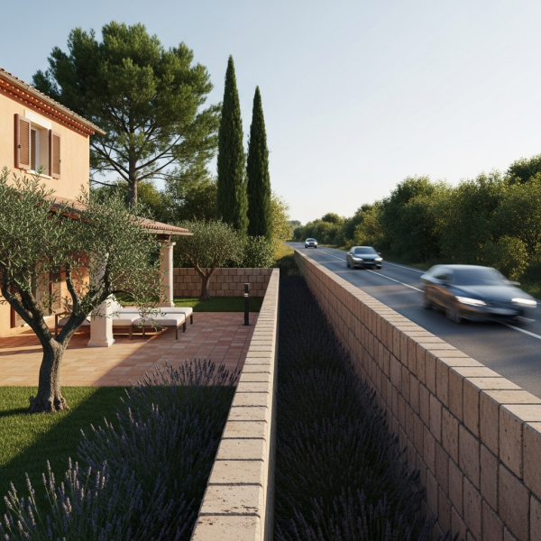 Entreprise spécialisée en barrière anti-bruit routier pour villas exposées au trafic : protection sonore renforcée pour les habitations situées en bordure de départementale ou voie ferrée